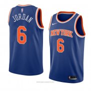 Camiseta New York Knicks Deandre Jordan NO 6 Icon 2018 Azul