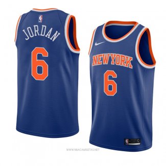 Camiseta New York Knicks Deandre Jordan NO 6 Icon 2018 Azul