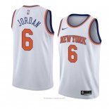 Camiseta New York Knicks Deandre Jordan NO 6 Statement 2018 Blanco