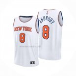 Camiseta New York Knicks OG Anunoby NO 8 Association 2025-26 Blanco