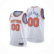 Camiseta New York Knicks Personalizada Association 2024-25 Blanco