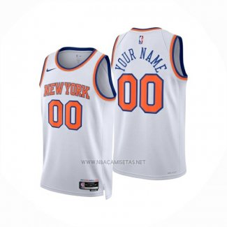 Camiseta New York Knicks Personalizada Association 2024-25 Blanco