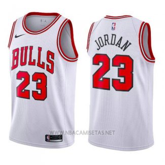 Camiseta Nino Chicago Bulls Michael Jordan NO 23 2017-18 Blanco