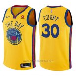 Camiseta Nino Golden State Warriors Stephen Curry NO 30 Ciudad Amarillo