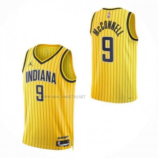 Camiseta Nino Indiana Pacers TJ McConnell NO 9 Statement 2026-27 Oro