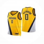 Camiseta Nino Indiana Pacers Tyrese Haliburton NO 0 Statement 2024-25 Amarillo