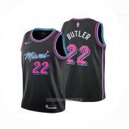 Camiseta Nino Miami Heat Jimmy Butler NO 22 Ciudad Negro