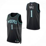 Camiseta Nino Minnesota Timberwolves Lamelo Ball NO 1 Statement 2026-27 Negro