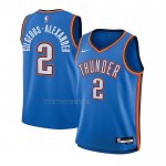 Camiseta Nino Oklahoma City Thunder Shai Gilgeous-Alexander NO 2 Icon Azul