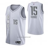 Camiseta Oklahoma City Thunder Derrick Favors NO 15 Ciudad 2021-22 Blanco