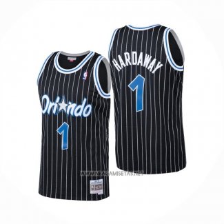 Camiseta Orlando Magic Anfernee Hardaway NO 1 Mitchell & Ness 1994-95 Negro