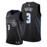 Camiseta Orlando Magic Chuma Okeke NO 3 Ciudad 2019-20 Negro