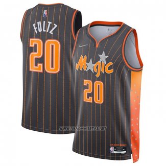 Camiseta Orlando Magic Markelle Fultz NO 20 Ciudad 2021-22 Marron