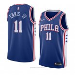Camiseta Philadelphia 76ers James Ennis III NO 11 Icon 2018 Azul