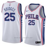 Camiseta Philadelphia 76ers Mikal Bridges NO 25 Association 2018 Blanco