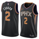 Camiseta Phoenix Suns Isaiah Canaan NO 2 Statement 2018 Negro