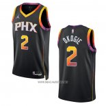 Camiseta Phoenix Suns Josh Okogie NO 2 Statement 2022-23 Negro