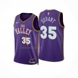 Camiseta Phoenix Suns Kevin Durant NO 35 Ciudad 2024-25 Violeta