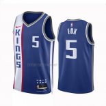 Camiseta Sacramento Kings De'Aaron Fox NO 5 Ciudad 2023 24 Azul