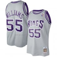 Camiseta Sacramento Kings Jason Williams NO 55 Mitchell & Ness 2000-01 Gris