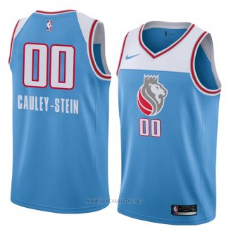 Camiseta Sacramento Kings Willie Cauley-Stein NO 00 Ciudad 2018 Azul