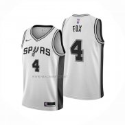 Camiseta San Antonio Spurs DeAaron Fox NO 4 Statement 2024-25 Gris