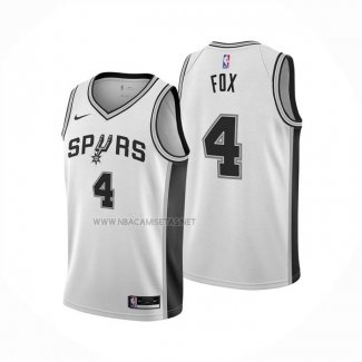 Camiseta San Antonio Spurs DeAaron Fox NO 4 Statement 2024-25 Gris