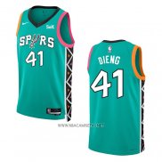 Camiseta San Antonio Spurs Gorgui Dieng NO 41 Ciudad 2022-23 Verde