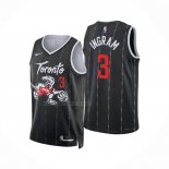 Camiseta Toronto Raptors Brandon Ingram NO 3 Ciudad 2025-26 Negro