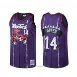 Camiseta Toronto Raptors Danny Green NO 14 Hardwood Classics Violeta