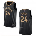 Camiseta Toronto Raptors Khem Birch NO 24 Ciudad 2022-23 Negro