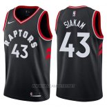 Camiseta Toronto Raptors Pascal Siakam NO 43 Statement 2017-18 Negro