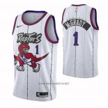 Camiseta Toronto Raptors Tracy Mcgrady NO 1 Classic Edition Blanco