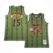 Camiseta Toronto Raptors Vince Carter NO 15 Mitchell & Ness 1998-99 Verde