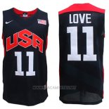 Camiseta USA 2012 Kevin Love NO 11 Negro