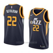 Camiseta Utah Jazz Thabo Sefolosha NO 22 Icon 2018 Azul