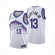 Camiseta Utah Jazz Walter Clayton Jr NO 13 Association 2025-26 Blanco
