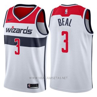 Camiseta Washington Wizards Bradley Beal NO 3 Association 2017-18 Blanco