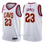 Nike Camiseta Cleveland Cavaliers LeBron James NO 23 2017-18 Blanco
