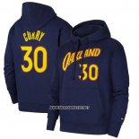 Sudaderas con Capucha Golden State Warriors Stephen Curry Ciudad 2020-21 Azul