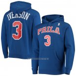 Sudaderas con Capucha Philadelphia 76ers Allen Iverson Azul