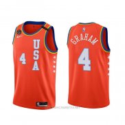 Camiseta 2020 Rising Star Devonte' Graham NO 4 USA Rojo