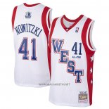 Camiseta All Star 2004 Dirk Nowitzki NO 41 Blanco