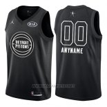 Camiseta All Star 2018 Detroit Pistons Nike Personalizada Negro