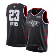 Camiseta All Star 2019 New Orleans Pelicans Anthony Davis NO 23 Negro