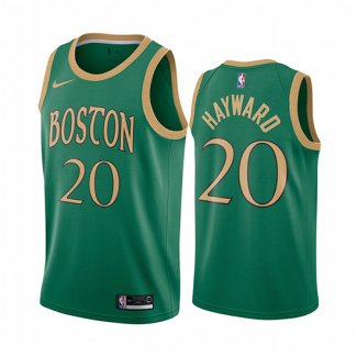 Camiseta Boston Celtics Gordon Hayward NO 20 Ciudad Verde