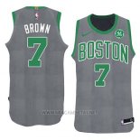 Camiseta Boston Celtics Jaylen Brown Navidad 2018 Verde
