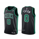 Camiseta Boston Celtics Jayson Tatum NO 0 Statement 2021-22 Negro