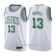 Camiseta Boston Celtics Marcus Morris NO 13 Association 2017-18 Blanco