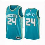 Camiseta Charlotte Hornets Brandon Miller NO 24 Ciudad 2023-24 Verde